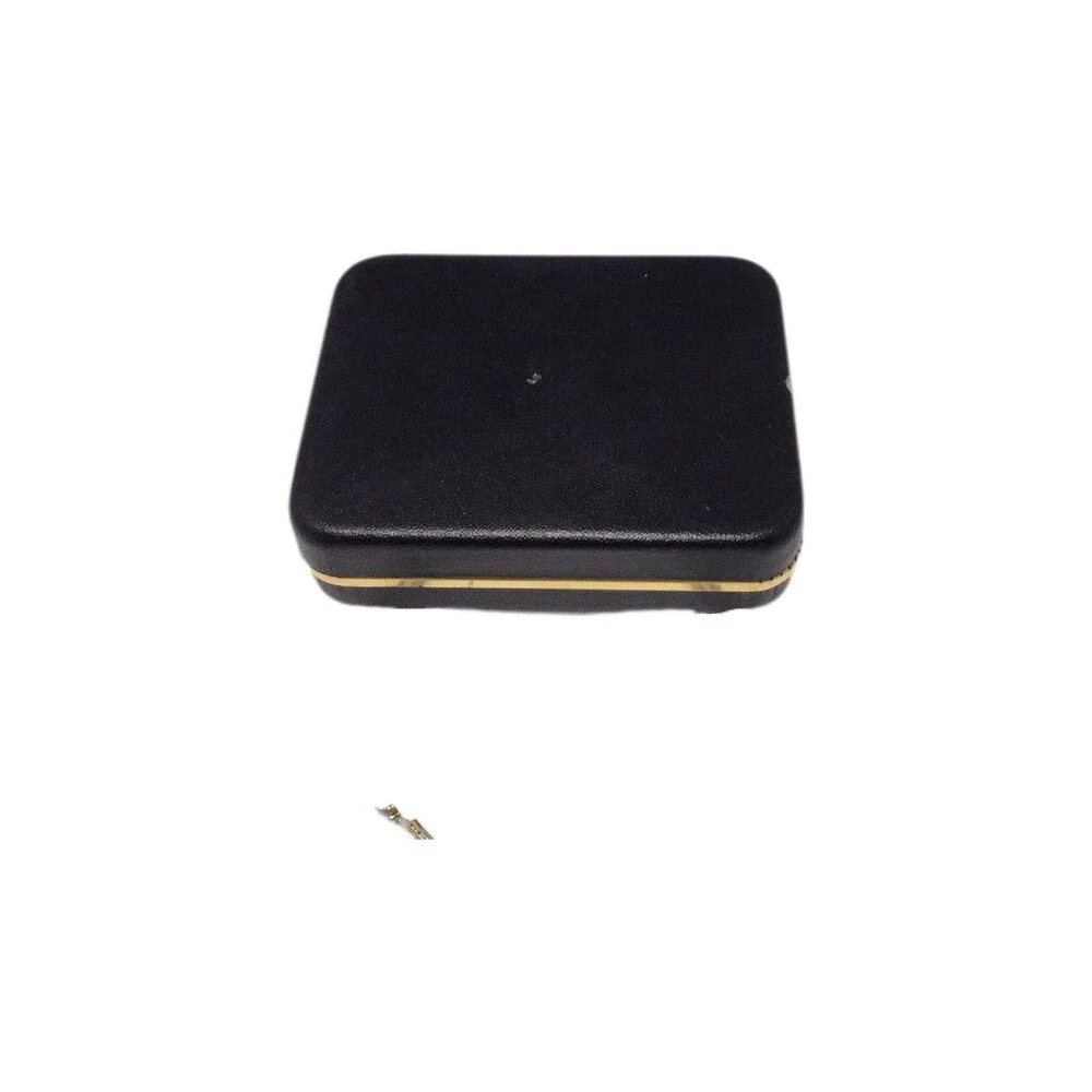Vintage Envoy Dice Cuff Links And Tie Tack,gold Tone with Simulated Rubies